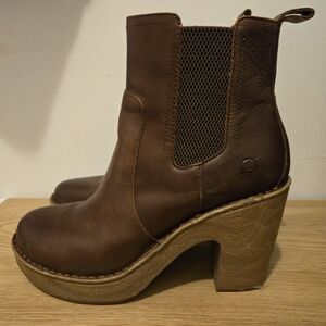 Born Dark Brown Ankle Booties